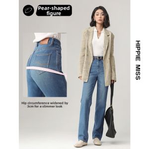 HIPPIE MISS | Narrow Straight Leg Jeans for Petite Vintage Spring