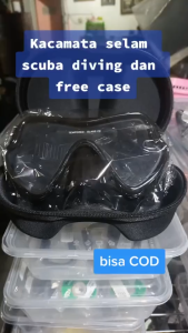 COD ZACRO Kacamata Selam Scuba Anti Kabut Anti Embun Diving Tempered Glass 502