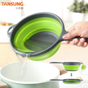 Kitchen Long-handle Foldable Multi-purpose Plastic Spoon