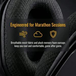 ONIKUMA GT828 4-Mode Wireless Gaming Headset | Over-Ear Hi-Fi Stereo with Mic | Compatible with PC Laptop PS5