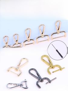 Thickened Shoulder Strap Backpack Hook Adjustable Fixing Clip Hanging Metal Lock Catch Purse Accessories Hardware Removal Rod Screw Hooks