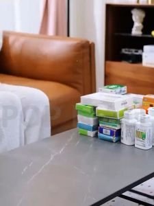 VISION Plastic Transparent Medicine Storage Box Large Capacity Family Emergency First Aid Kit Box 收納盒/药箱