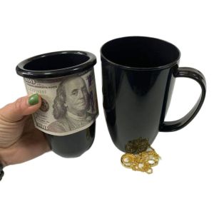 Outdoor Travel Portable Double Hide Water Cup Pen Holder Sight Secret With Hidden Compartment Medicine Box Bottle Storage Case