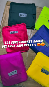 (Plus Dompet)Tas Supermarket Baggu Bagcu Modis Lipat Praktis Tas Belanja Jinjing Kain Korea Lucu