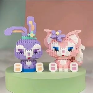 Mainan Balok Susun Karakter Kartun Disney LinaBell StellaLou Edukatif Untuk Anak DIY 3D Puzzle Toy