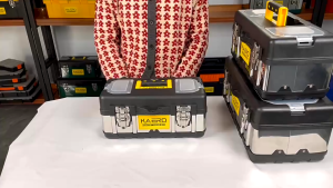 Stainless Steel Toolbox Storage Box Multi-Layer Folding Box Car Electrician Storage Large Suitcase Portable Storage Box