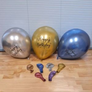 ลูกโป่งวันเกิด ขนาด 12 นิ้ว บอลลูนสำหรับงานปาร์ตี้ Happy Birthday