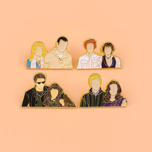 Twilight Enamel Pin TV Show Vampire Brooches for Women Lapel Pins Badges on Backpack Clothing Accessories Jewelry Friends Gift