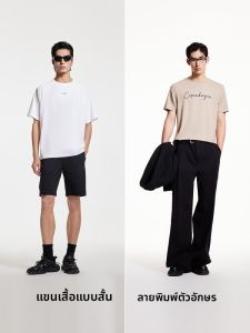 เสื้อยืดแขนสั้นผู้ชาย ผ้าโมดอล คอกลม ทรงหลวม ใส่สบาย ลายตัวอักษร แฟชั่นฤดูร้อน 2025 แบรนด์ Jack Jones