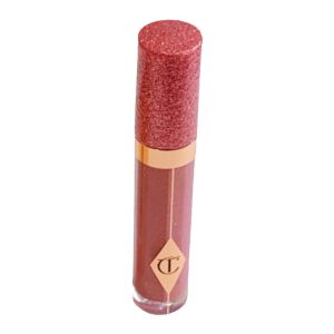 Charlotte Tilbury Hydralicious Gloss Lip Balm ลิปสติก Rosy Glow ให้ความชุ่มชื้นยาวนานจากบรรจุภัณฑ์พื้นฐานของสหราชอาณาจักร