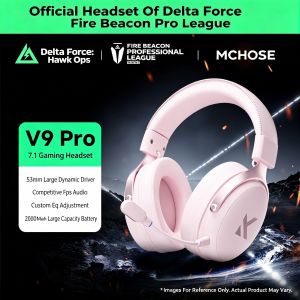 MCHOSE | MCHOSE V9 Pro 2 4-Mode Wireless Gaming Headset THX Spatial Audio 53mm Driver Over-Ear 300h Battery EDG Co-Tuned for PS5 PC Gift