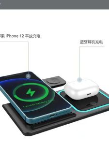 ชาร์จไฟไร้สาย 3-in-1 pro สำหรับ Apple Watch 15 นาฬิกา หูฟัง เครื่องมือชาร์จโทรศัพท์มือถือ Android แบบไร้สาย