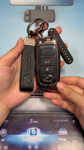 Cover Kunci Perodua Myvi Ativa 2022 -2024 ALZA Axia 2023 - 2024 Remote Key Leather Case Cover Metal Keychain