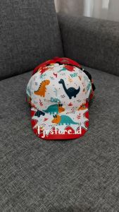 Topi Anak dan Balita Full Motif Dino Dinosaurus t-Rex Topi Anak Laki Laki & Perempuan Kekinian Korea