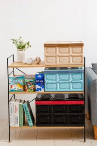 กล่องเก็บของพลาสติก 55L พร้อมฝาปิด พับได้ กล่องใส่ของ ท้ายรถ กล่องเก็บของ กล่องพลาสติก กล่องอเนกประสงค์ กล่องจัดระเบียบ (ไซส์L)