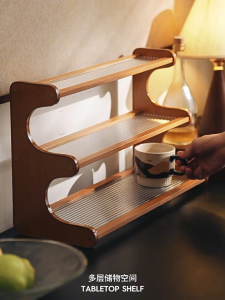 SAVE Multi-Layer Kitchen Storage Rack Spices Rack Mug Cup Display Rack Shelf Organizer Rak Dapur Bertingkat Penyimpanan KH03
