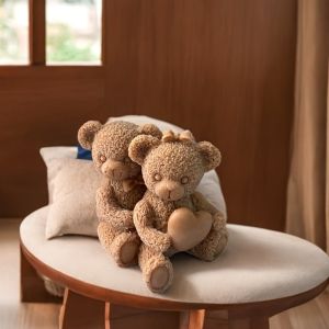 3D Teddy Bear Silicone Scented Candle Mold Lover Couple Bears Resin Painting Plaster Clay DIY Tool Valentines Day Home Decor