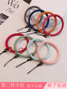 Silicone Lanyard Mobile Phone Strap Handheld Circle Anti-Loss Cord Phone Case Chain Klein Blue Earphone Protective Cover Strap