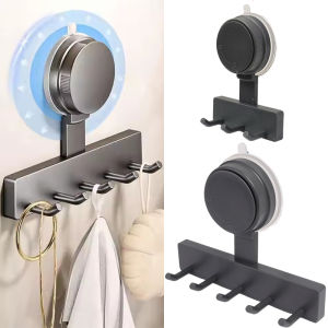 Strong Load-Bearing Suction Cup Hook / Wall Mounted Organizer Hooks 3/5 Hooks / Suction Cup Clothes Towel Hanging Hanger Holder