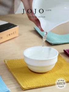 Tấm Lót Cốc Trà Bằng Vải Lanh Cách Nhiệt Đơn Giản Hiện Đại Tấm Lót Bàn Gia Dụng DIY Chất Liệu May Vá Máy Móc Và Sản Phẩm