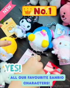 [Direct from Japan] Stock SG 100% Original Sanrio Japan Hello Kitty or Hanamaru Ghost Plush Keychain