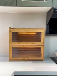 Cabinet 1/2/3 Layers Bamboo Storage Cabinet Kitchen Cabinet Organizer Save Space