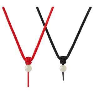 QINGXIANGTAI | Jade Buddha Pendant Necklace Handmade Ankh Rope