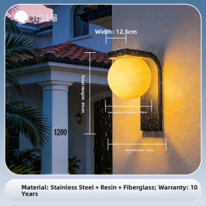 VINCAN | Solar Outdoor Waterproof Wall Light