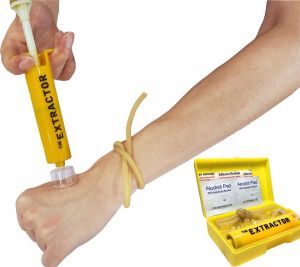 Portable Outdoor Venom Exactor Travel Camping Wilderness Survival Snake Bite Emergency Kit Handheld Vacuum Pump Liquid Extractor