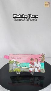 Maluku Utara Dompet Landmark Souvenir Oleh Oleh Mini Wallet Negara Dompet Panjang Pouch Mouse Pad Kepulauan Maluku
