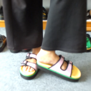 Mikihas - Sandal Wanita Platform Premium Kulit Kasual - Candyrose