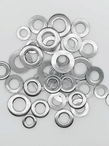 ชุดแหวนรองแบนสเตนเลสสตีล 304 180 ชิ้น ปะเก็นโลหะบางพิเศษ สกรู ชุดฮาร์ดแวร์ คละแบบ อุปกรณ์เครื่องมือช่าง 8 ขนาด M2 M2.5 M3 M4 M5 M6 M8 M10