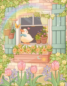 500/1000/1200/2000PCS Jigsaw Puzzle Cute Duck Cartoon Scene For Adults Perfect For Quiet Evening Activity
