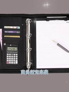 Large Black Business Portfolio File Document Folder Zipper A4 Paper Organizer Bag Padfolio Binder Briefcase Conference Office