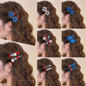 NING ZHOU | Flower Duckbill Clip High-end Hair Clip for Bangs and Side Hair