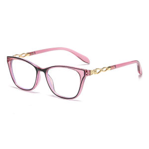 JN IMPRESSION Retro personality cat-eye anti-blue light womens high-end reading glasses trendy HD fashion glasses for the elderly