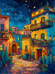 HUACAN City Street Diamond Mosaic Novelties 2026 Landscape AB Fairy Dust Drill Diamond Painting Seaside Art Craft Home Decor
