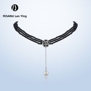FESANU | Roses Crystal New 2025 Light Luxury Necklace