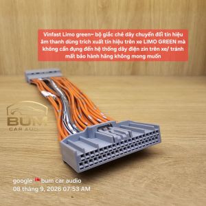 Vinfast Limo green~ bộ giắc chẻ dây chuyển đổi tín hiệu âm thanh dùng trích xuất tín hiệu trên xe LIMO GREEN mà không cần đụng đến hệ thống dây điện zin trên xe/ tránh mất bảo hành hãng không mong muốn