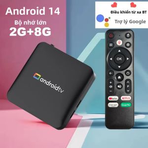 H96Max S905L3 Android 14 Thiết Bị Phát Trực Tuyến Thông Minh 4K Bluetooth Google Assistant 2.4G&5G WiFi Phiên Bản Toàn Cầu Hộp Giải Mã Truyền Hình