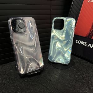 Elegant Iphone 15 pro Max Electric Plating Gradient Anti-Fall Full Cover Couple Phone Case Creative Protective Cover for Apple Phones