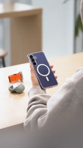 RINGKE® FUSION MAGNETIC Samsung Galaxy S25 Ultra Crystal Clear Back Shockproof Compatible w/MagSafe Wireless Charging Ca