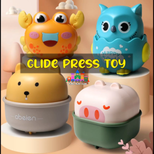 Mainan Geluncur Tekan Glide Press Toy Inertial Slide Toys Educational Toys Owl Ice Cream Cart Baby Race Toys Childrens