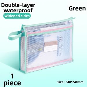 deli | Waterproof Clear A4 Document Bag