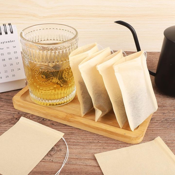 100pcs Tea Bags for Loose Tea, Disposable Tea Bags with Unbleached Tea