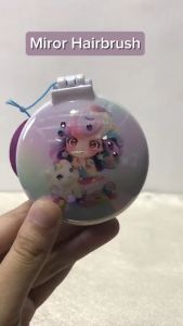 TM 1202 My Style Folding Hairbrush With Mirror - Sisir Lipat Bulat dengan Cermin