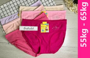 [ BRABRALAH ] (4 HELAI RM 11.9) Seluar Dalam Wanita  55kg-65kg  #0521 Ladies Panties Lady Panties  Lady Underwear