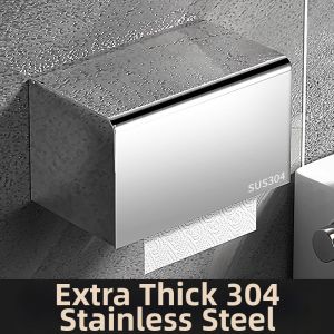 Wall Mounted No-drilling Toilet Paper Holder