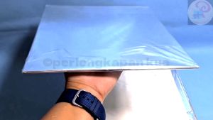 ALAS KUE silver /Tatakan alas kue tart ulang tahn bahan triplek ISI 12Pcs\" bentuk persegi panjang