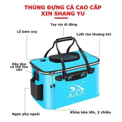 Thùng đựng cá đa naeng cao cáp thùng đựng cá gấp gọn